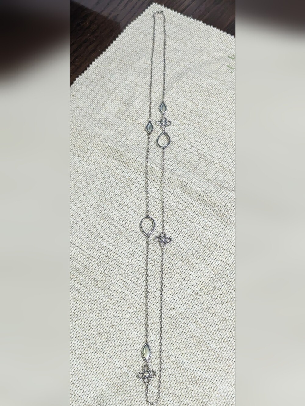 James Retired Decorative Necklace 36" Oxidized Sterling Silver - Picture 2 of 3